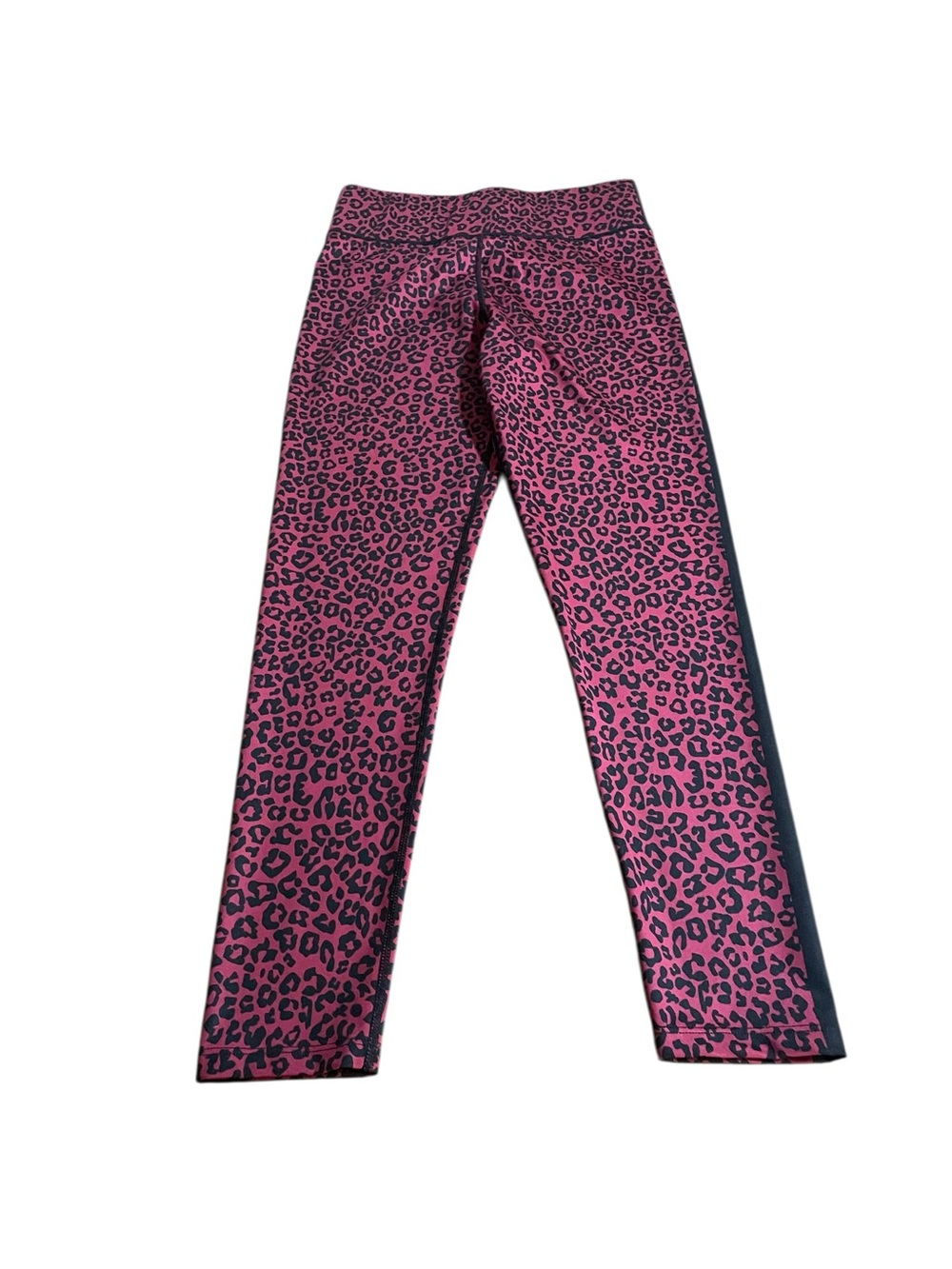 CUT the Frills Pink Leopard Print Leggings with Black Spots size medium - Picture 2 of 3